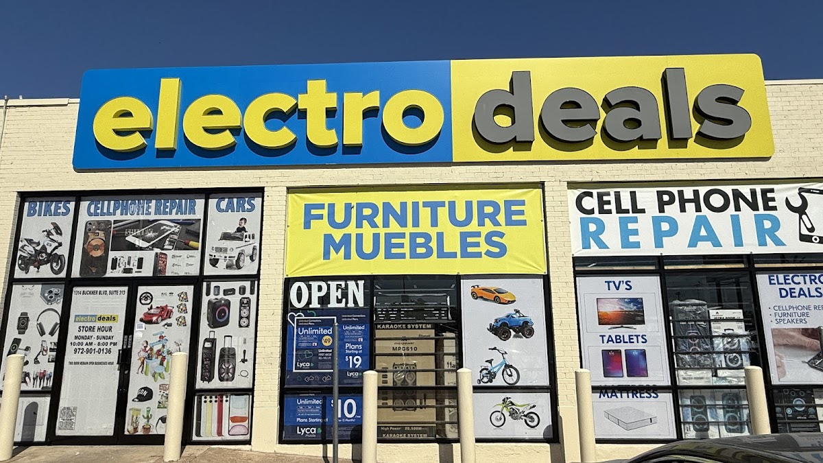 ELECTRO DEALS, CELLPHONE REPAIR , FURNITURE, SPEAKERS, TOYS, UNLOCK PHONES & ELECTRONICS. - shopping in Dallas, TX (Photo 1)